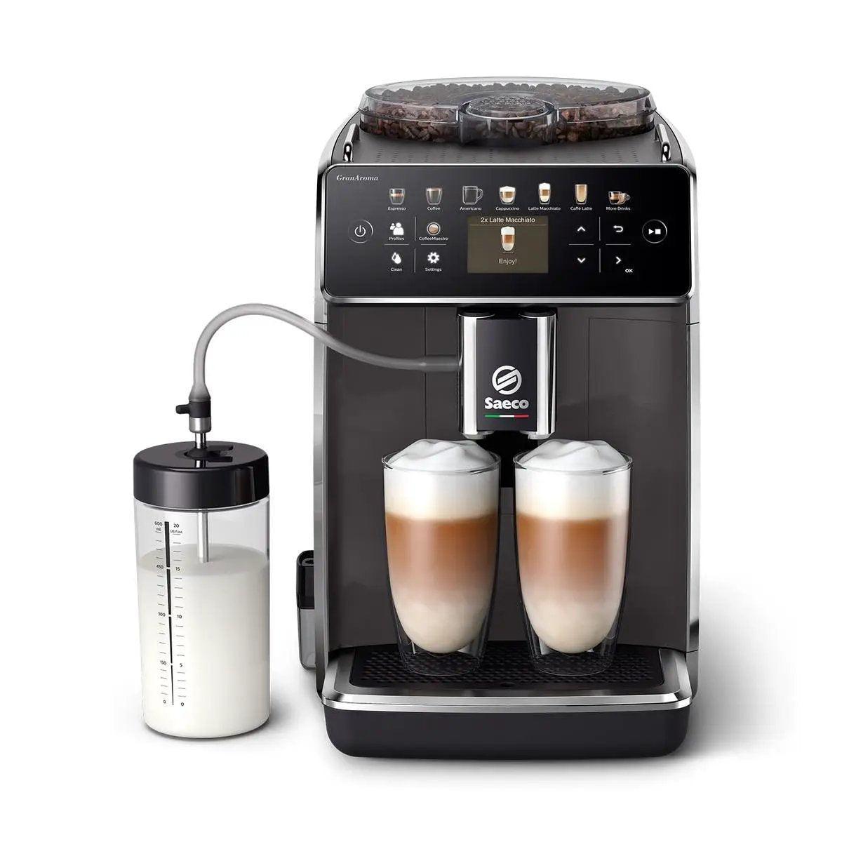 Philips Espresso Machine Saeco SM6580/10 1.8L Gray With Grinder And Frother by Philips