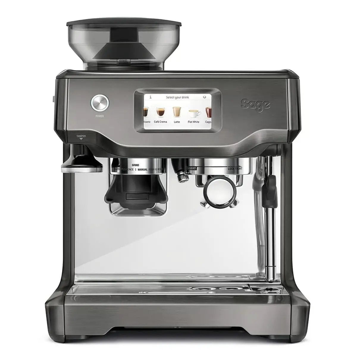 Breville Espresso Machine SES880BST4EEU1 Stainless Steel Dark Silver by Sage