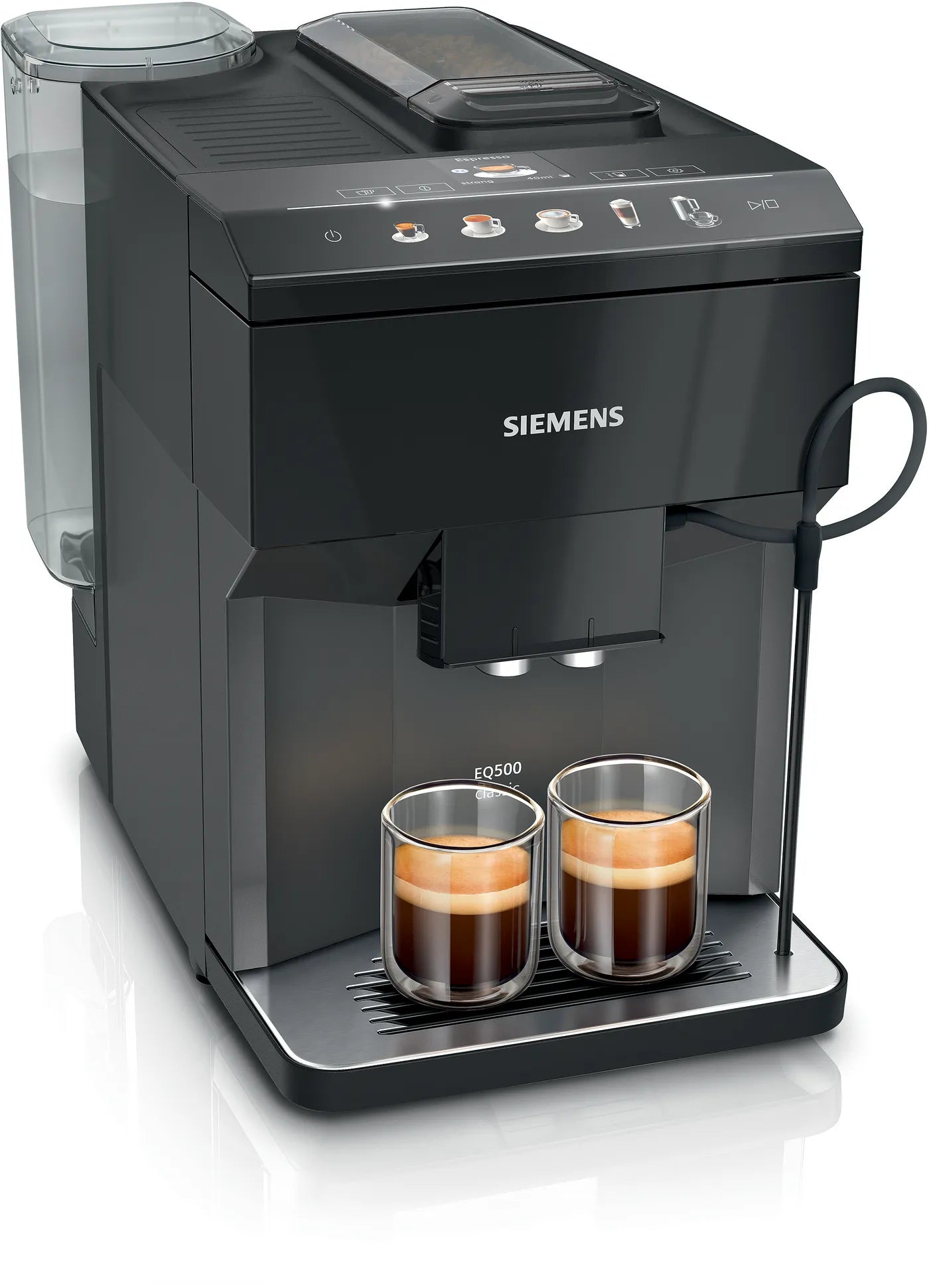 Siemens EQ.500 Classic TP511R09 Kaffeevollautomat Piano Black Mit Integriertem Mahlwerk