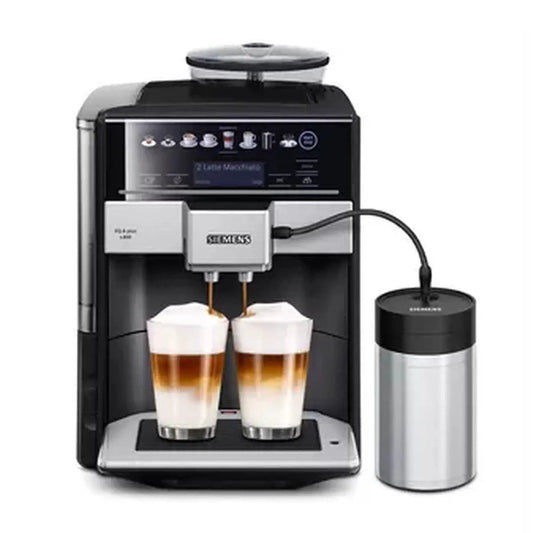 Siemens Espresso Machine EQ.6 TE658209RW 1.7L Fully Automatic Black Silver by Siemens