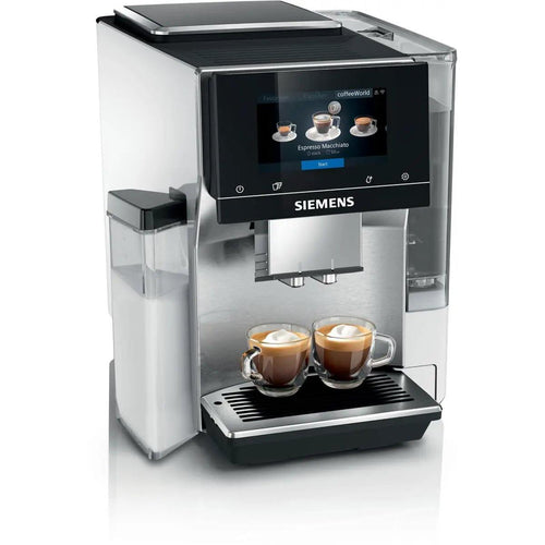 Siemens Coffee Machine EQ700 TQ715R03 Stainless Steel and White iSelect Screen by Siemens