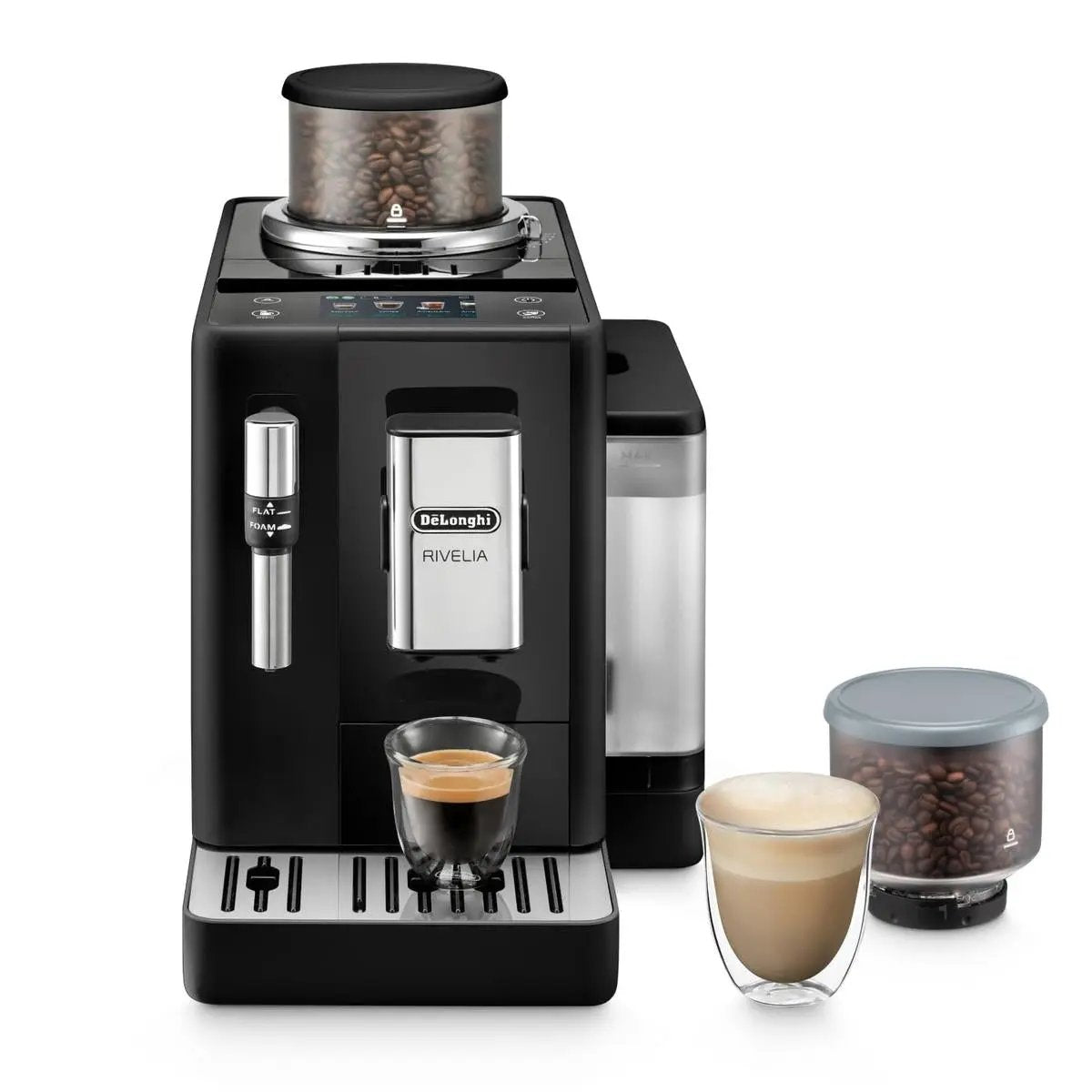 DeLonghi Automatic Coffee Machine Rivelia EXAM440.35.B Black by De'Longhi