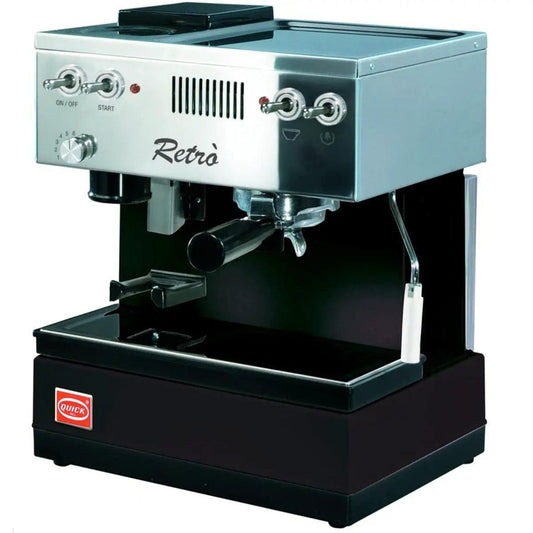 Quick Mill Espresso Machine 0835 Black Retro Design by Quick Mill