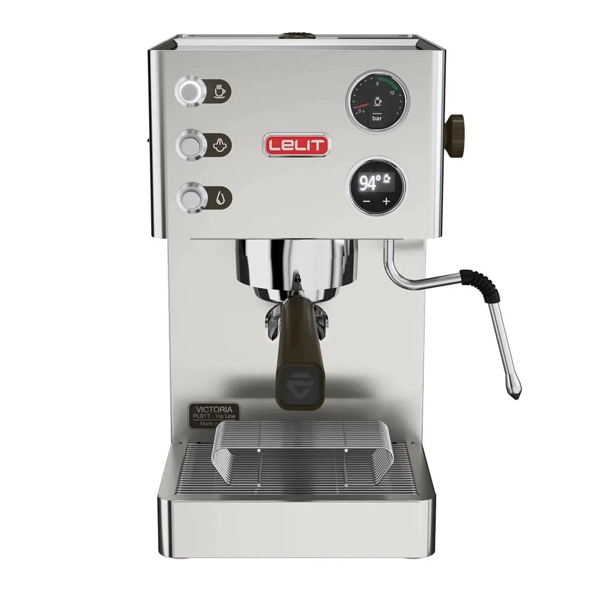 Lelit Espresso Coffee Machine PL91T Brushed Stainless Steel 58 mm Filter Holder by Lelit