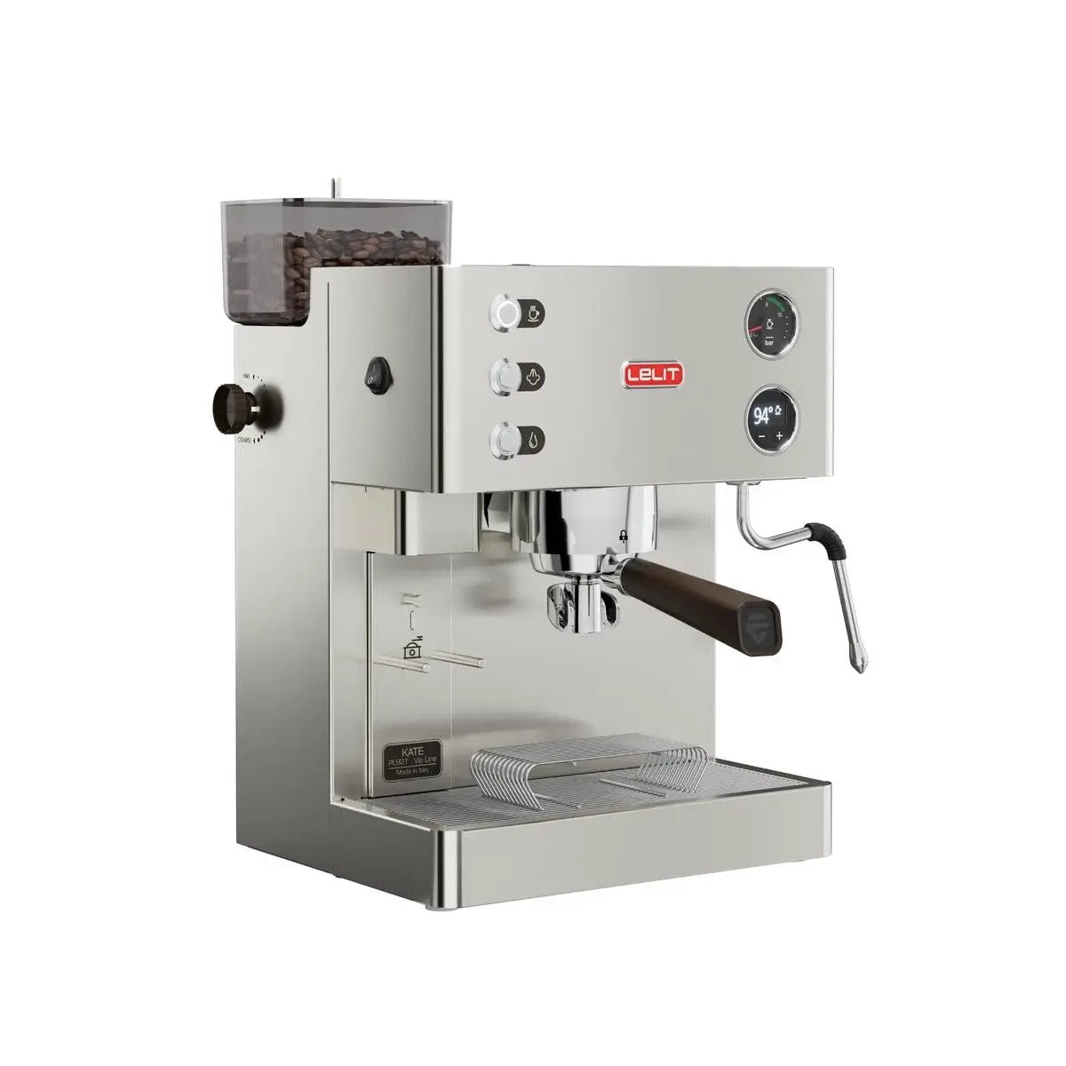 Lelit Coffee Machine Kate PL82T Dual Boiler PID Control Stainless Steel by Lelit