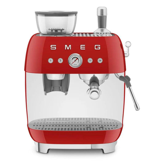 Smeg Coffee Maker EGF03RDEU Red Cappuccino Function Built-in Display by Smeg