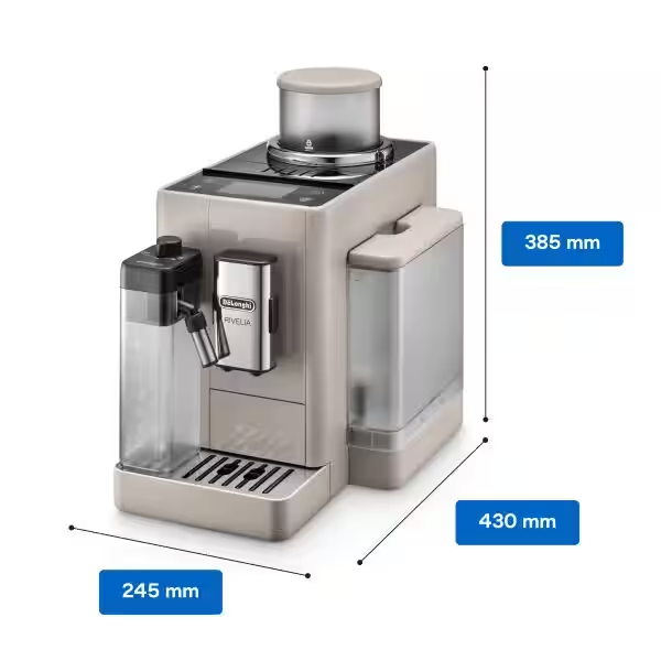 De'Longhi Rivelia Sand Beige Vollautomatische Espressomaschine Mit Bean Switch System