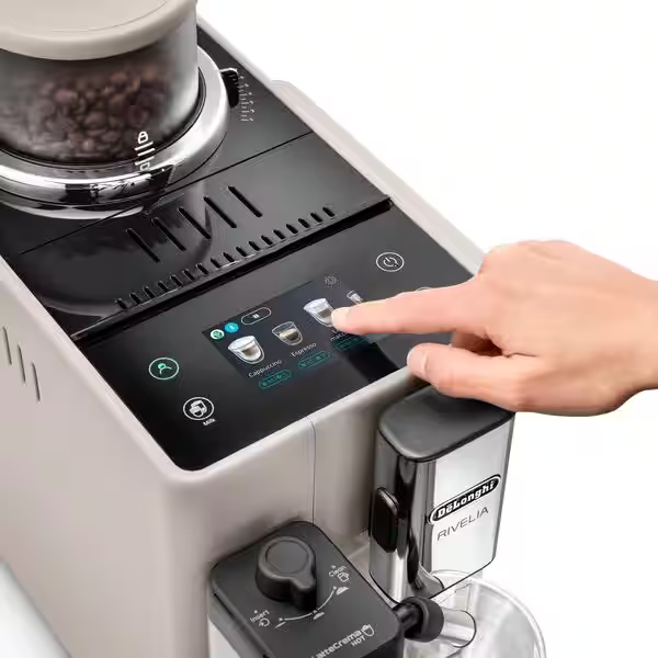 De'Longhi Rivelia Sand Beige Vollautomatische Espressomaschine Mit Bean Switch System