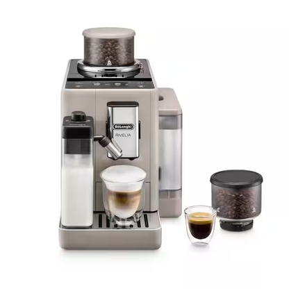 De'Longhi Rivelia Sand Beige Vollautomatische Espressomaschine Mit Bean Switch System