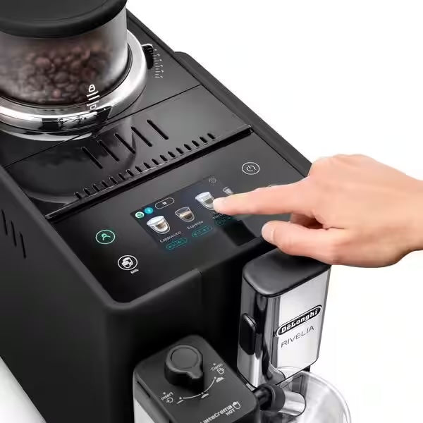 De'Longhi Rivelia LatteCrema Onyx Black Vollautomatische Espressomaschine EXAM440.55.B