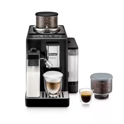 De'Longhi Rivelia LatteCrema Onyx Black Vollautomatische Espressomaschine EXAM440.55.B