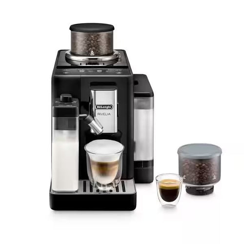 De'Longhi Rivelia LatteCrema Onyx Black Vollautomatische Espressomaschine EXAM440.55.B
