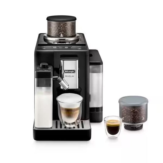 De'Longhi Rivelia LatteCrema Onyx Black Vollautomatische Espressomaschine EXAM440.55.B