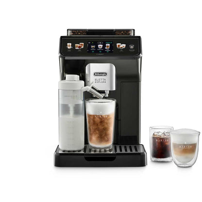 De'Longhi Eletta Explore ECAM450.65.G Schwarz Mit Cold Brew Funktion Vollautomatische Espressomaschine