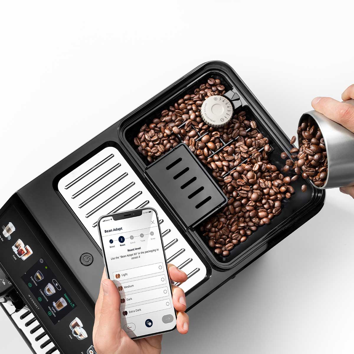 De'Longhi Eletta Explore ECAM450.65.G Schwarz Mit Cold Brew Funktion Vollautomatische Espressomaschine
